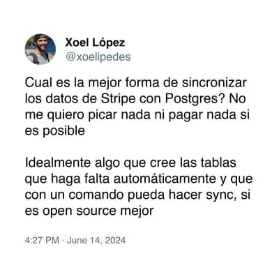 Tweet que inspiró este post